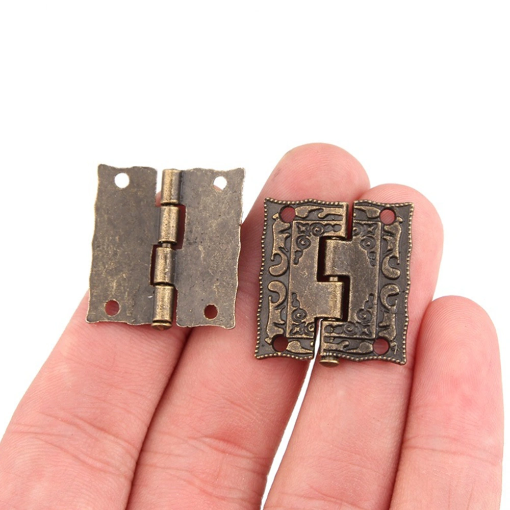 20pcs Vintage Wooden Box Hinges Cabinet Door Hinges Cupboard Door Hinges