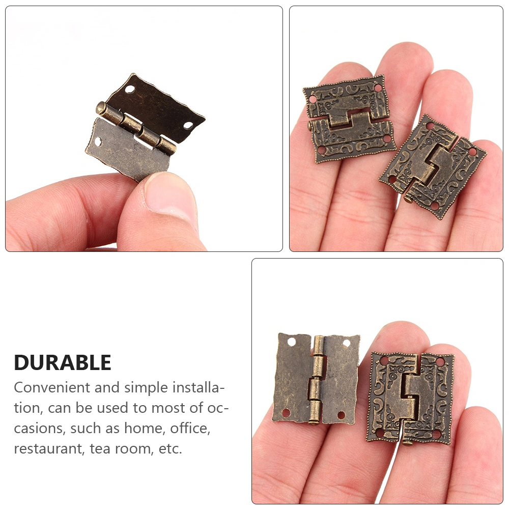 20pcs Vintage Wooden Box Hinges Cabinet Door Hinges Cupboard Door Hinges