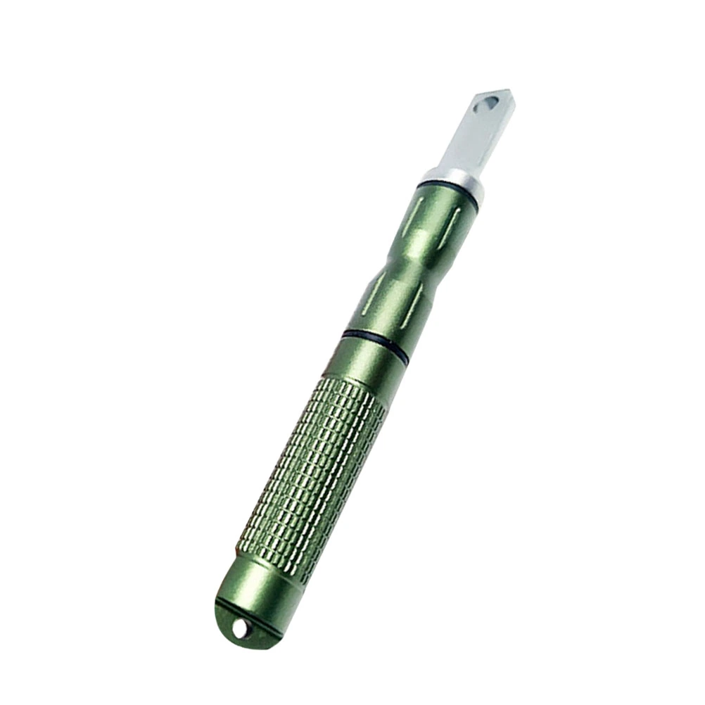Outdoor Camping Survival Tools All Waterproof Outdoor Flint Spark Rod with Alloy (Green + Flintstone)