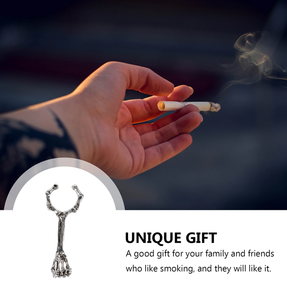 2pcs Cigarette Holder Ring Skull Claws Finger Cigarette Holder for Smoker