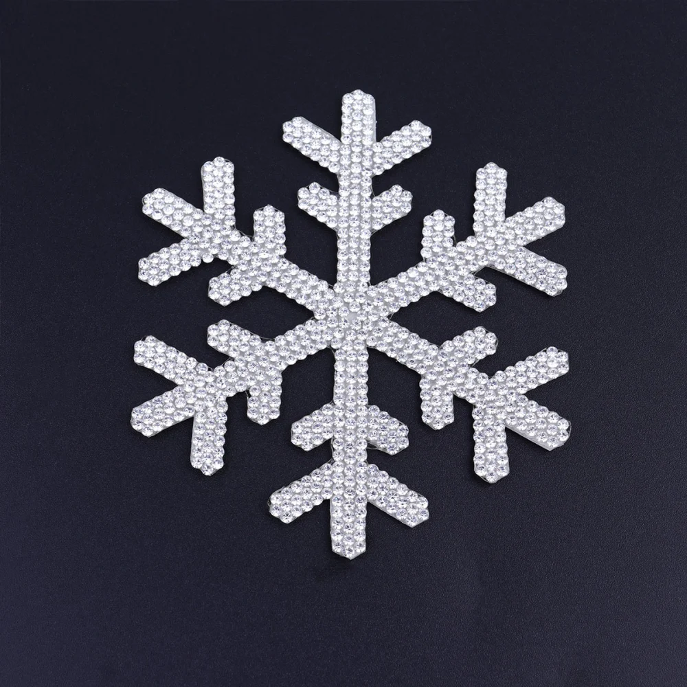 1PC Car Sticker DIY Snowflake Rhinestones Sticker Decals for Car Bumper Auto Window