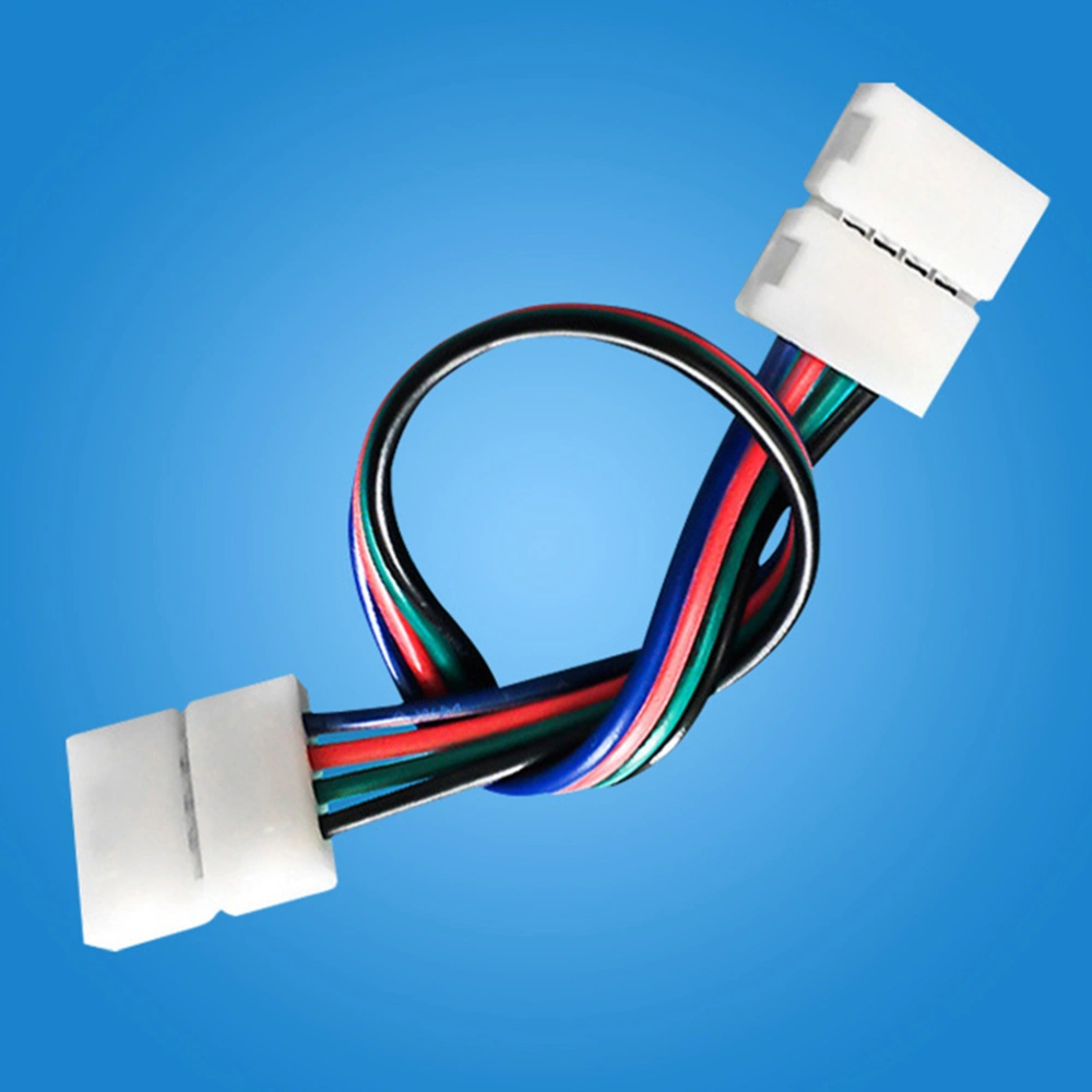 RGB 5050 Light Bar Connector Solder-free Quick Connect Colorful Lights Double-head Cable Connector