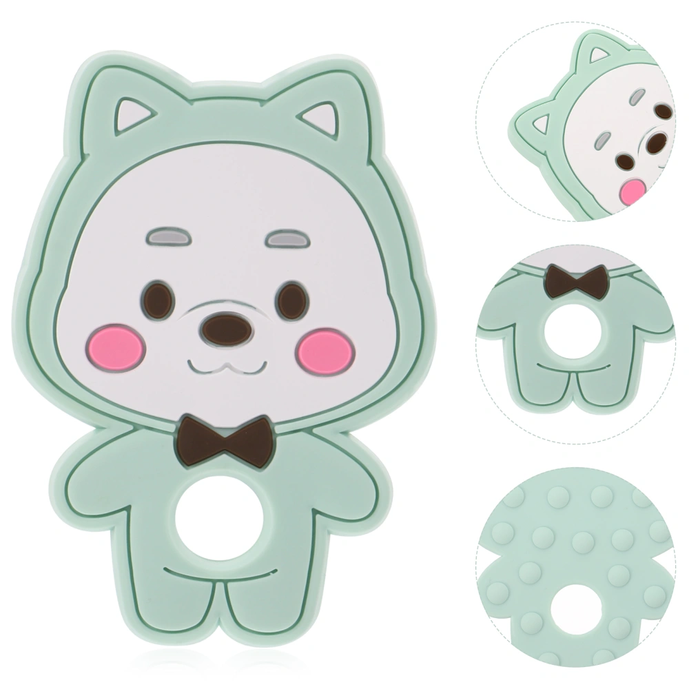 1Pc Silicone Bear Teether Baby Teething Toy Bear Silicone Charm Bracelet Pendant