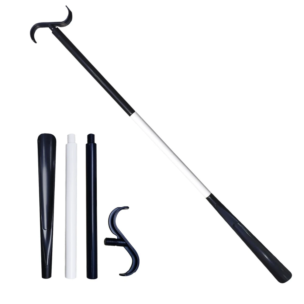 Convenient Dressing Stick Handicapped Auxiliary Shoehorn Two-in-one Shoe Lifter