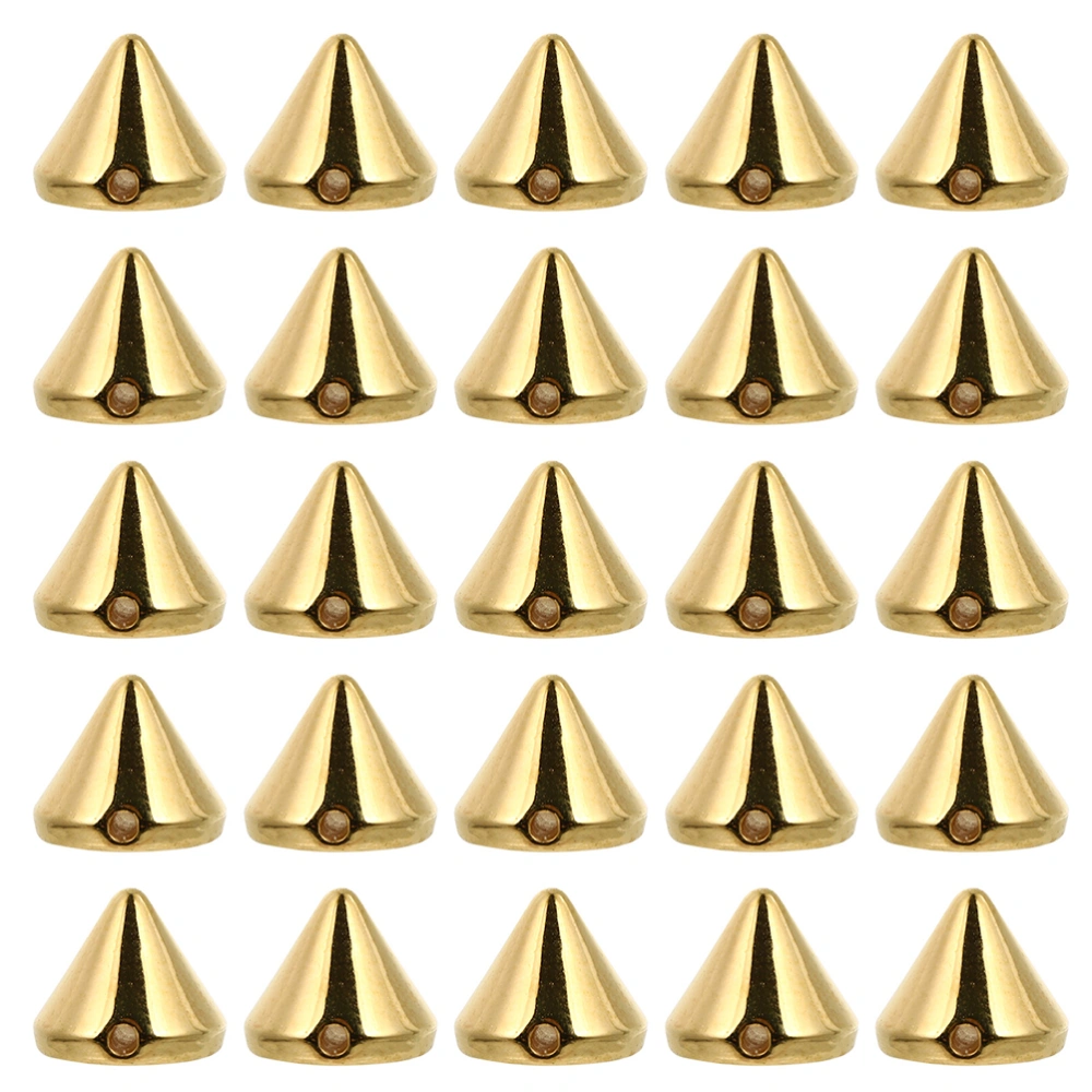 300 Pcs DIY Spike Cone Studs Rivets Cone Spike Studs Beads Flat Back Spikes Beads