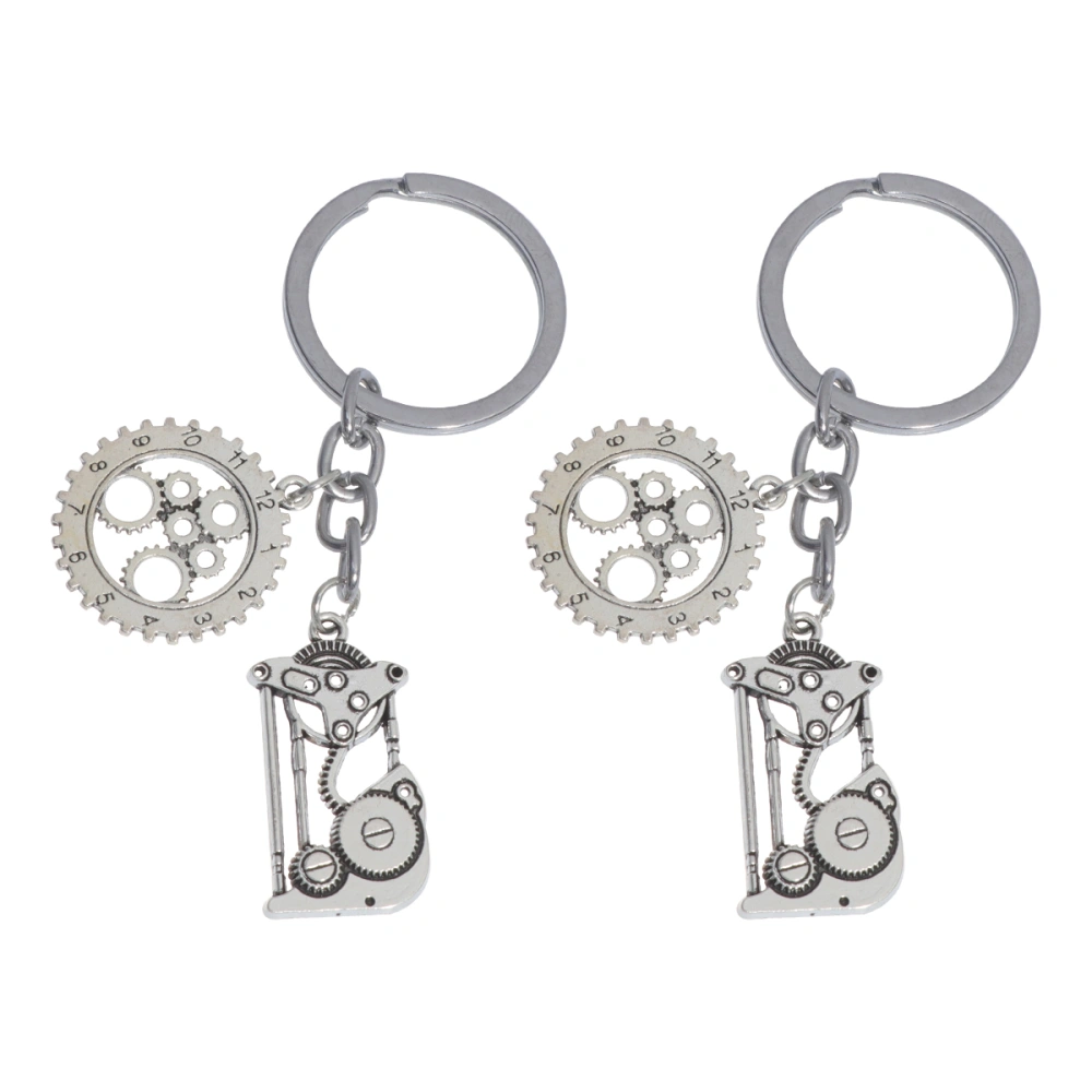 Steampunk Era Keychains Creative Punk Key Rings Metal Pendant Key Holder Craft Ornaments for Car Key Bag Decor