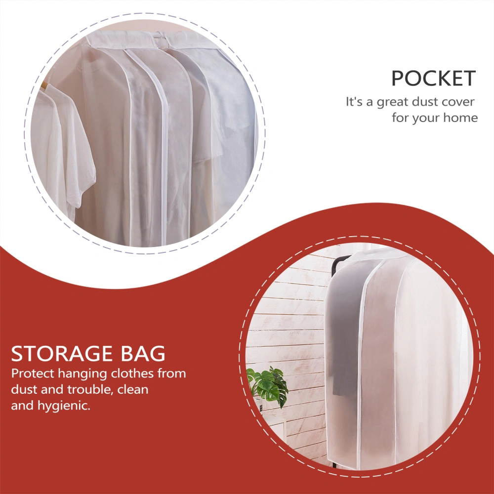 1pc Hanging Dust-proof Bag Anti-fall Clothing Protective Cover Household Cover