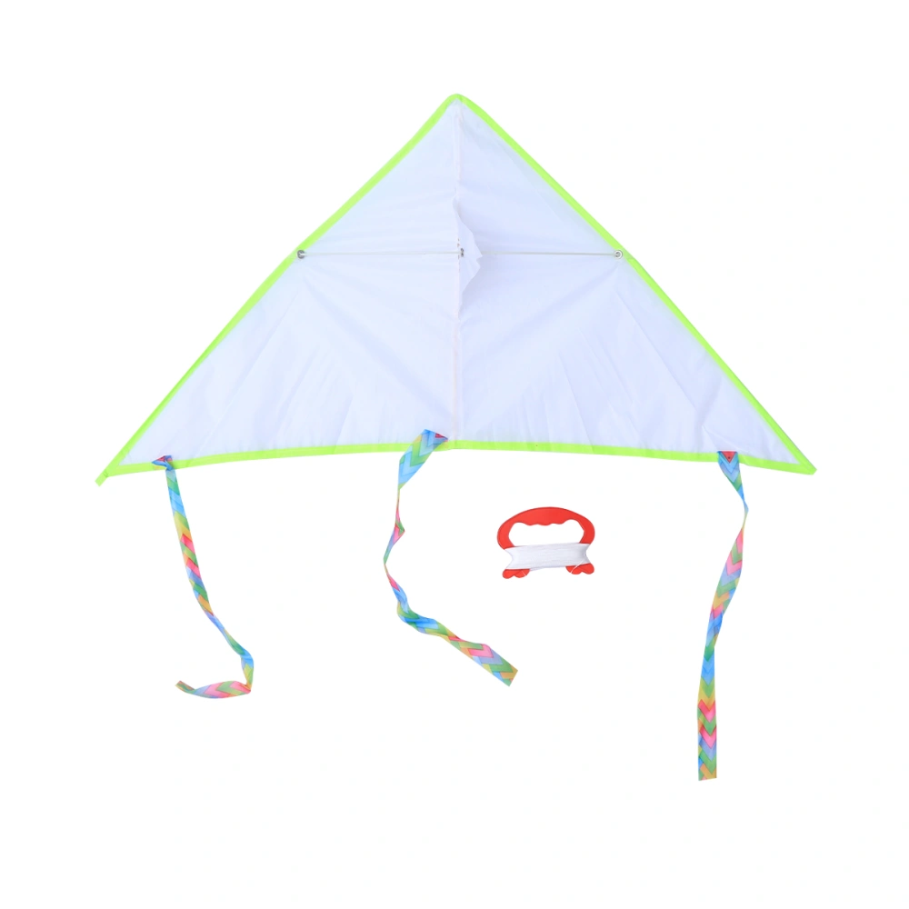 DIY Graffiti Painting Kite Flying Kite Outdoor Toys for Kids Children(Blank Triangle75x75cm/50m Center Line Plate)