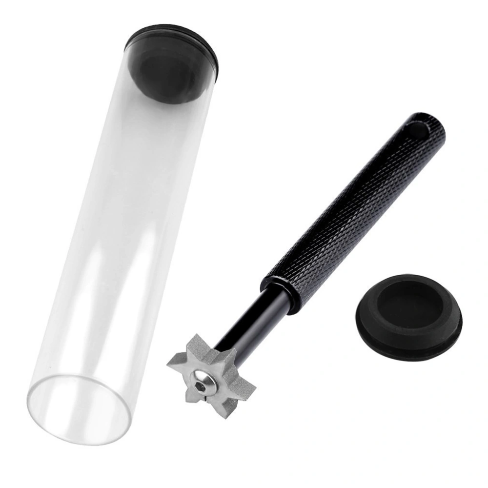 Club Groove Sharpener Club Re-Grooving Cleaning Tool  with 6 Cutters (Black)