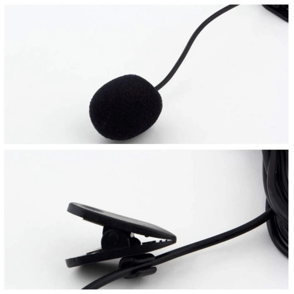 30Hz~15000Hz Mini 3.5mm Tie Lapel Lavalier Clip on Microphone for Lectures Teaching