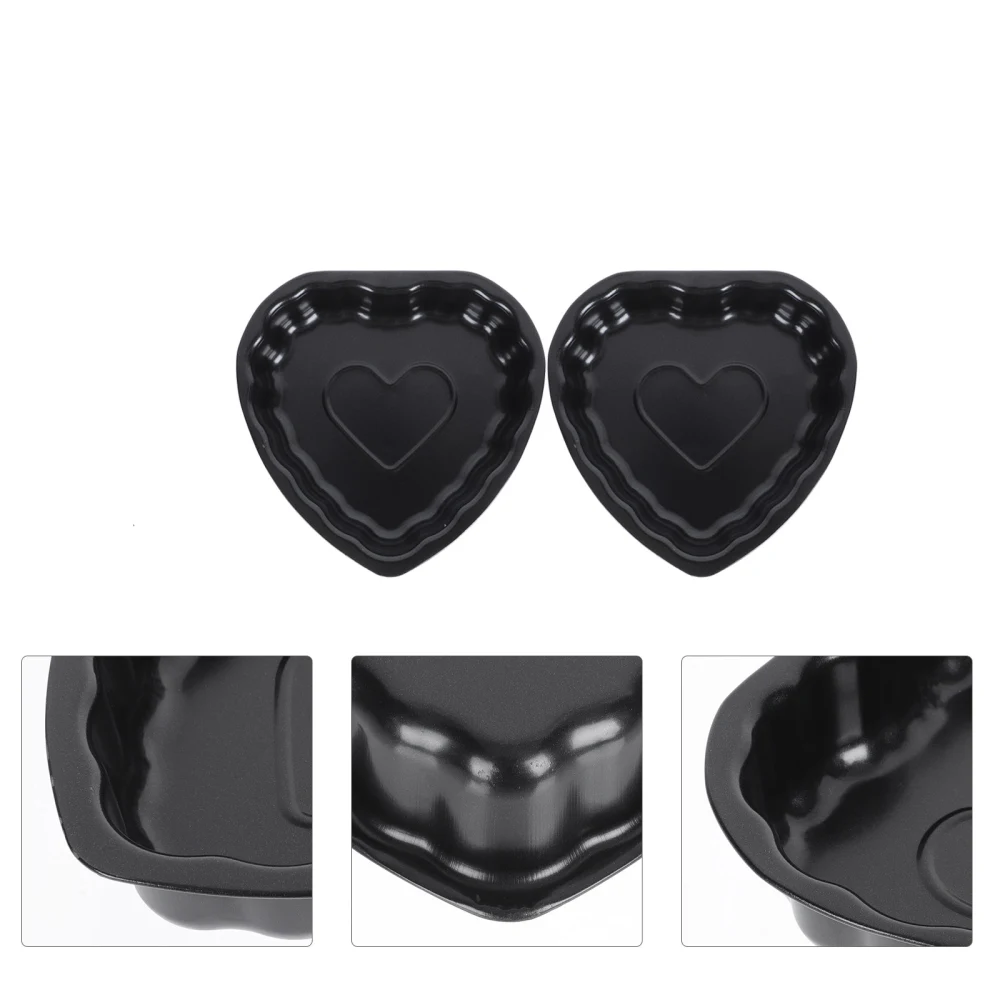 2pcs Kitchen Carbon Steel Baking Mold Cake Bake Tool Restaurant Baking Mould