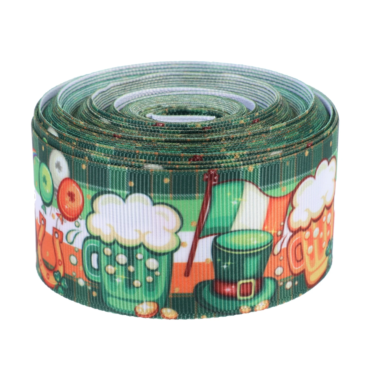 1 Roll of St. Patrick's Day Themed Ribbon Gift Packing Ribbon Decorative Ribbon