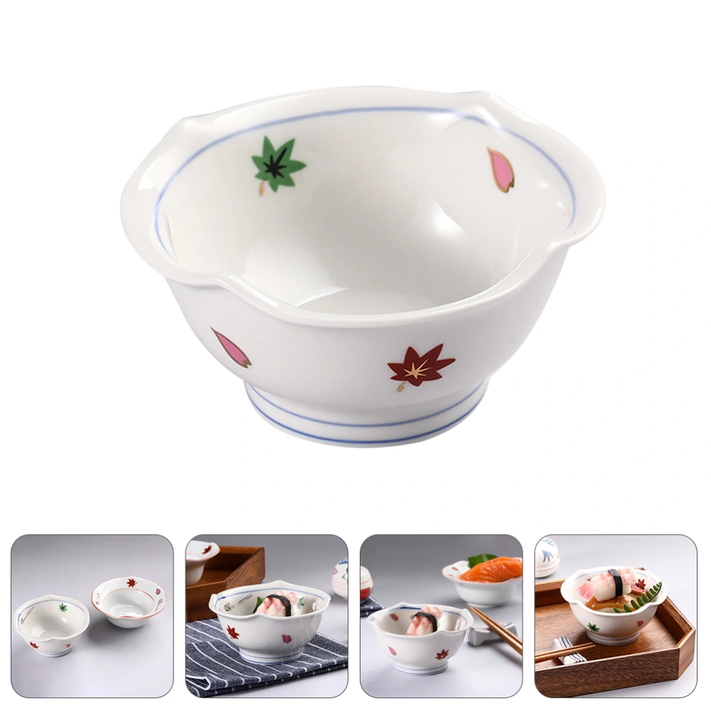 Ceramics Dessert Fruit Bowl Large Capacity Dessert Bowl Portable Dessert Bowl