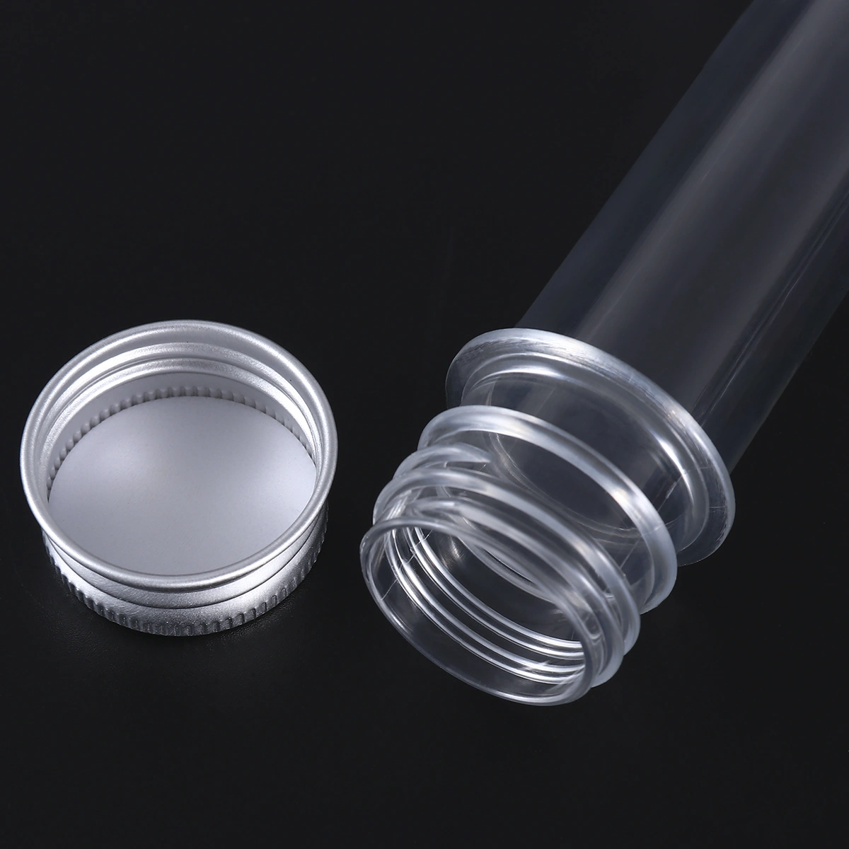 UEETEK 12pcs Plastic Test Tubes with Screw Caps 40ml Bath Salt Containers