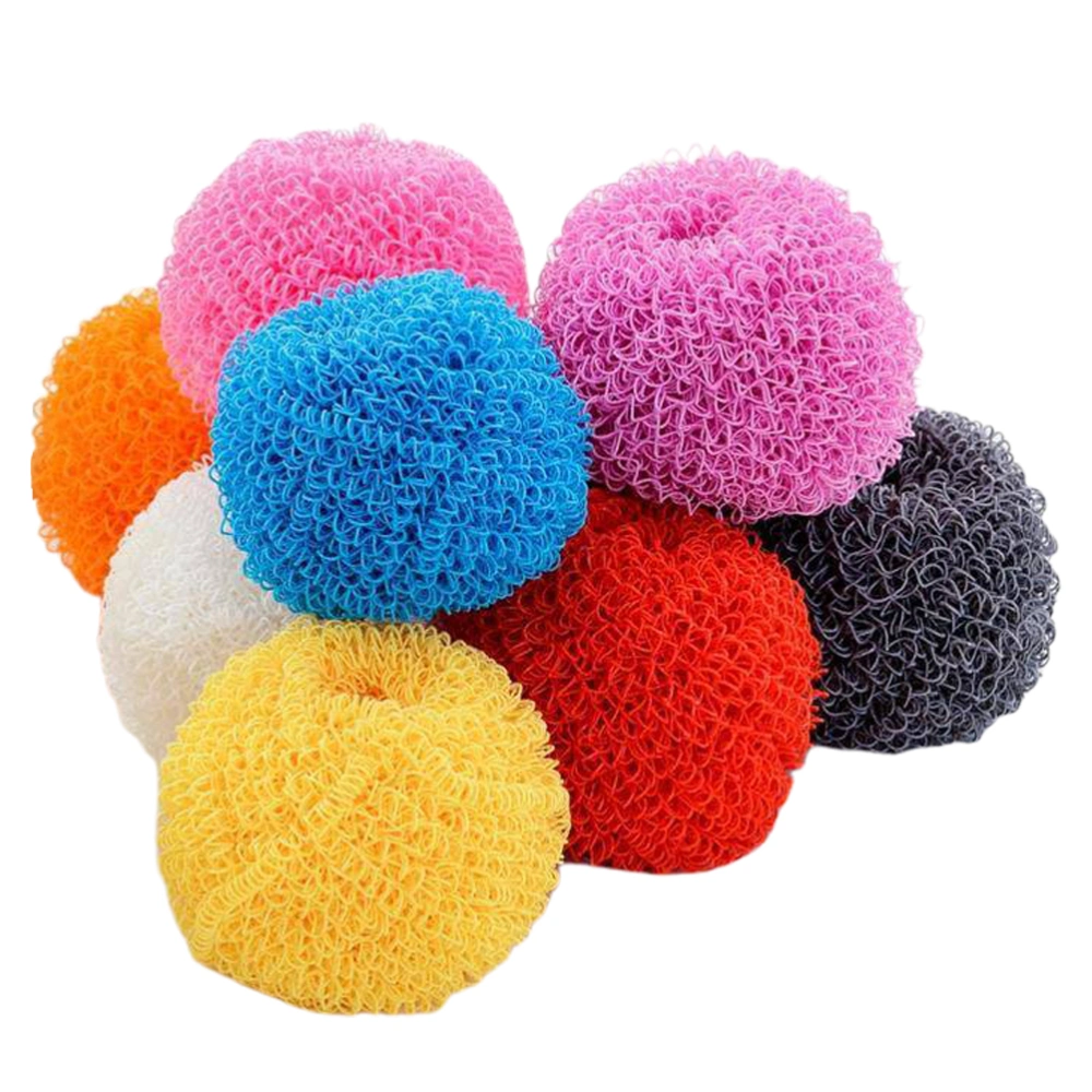 10pcs Kitchen Fiber Cleaning Ball Steel Wire Ball Kitchen Cleaning Tool Household Cleaning Ball