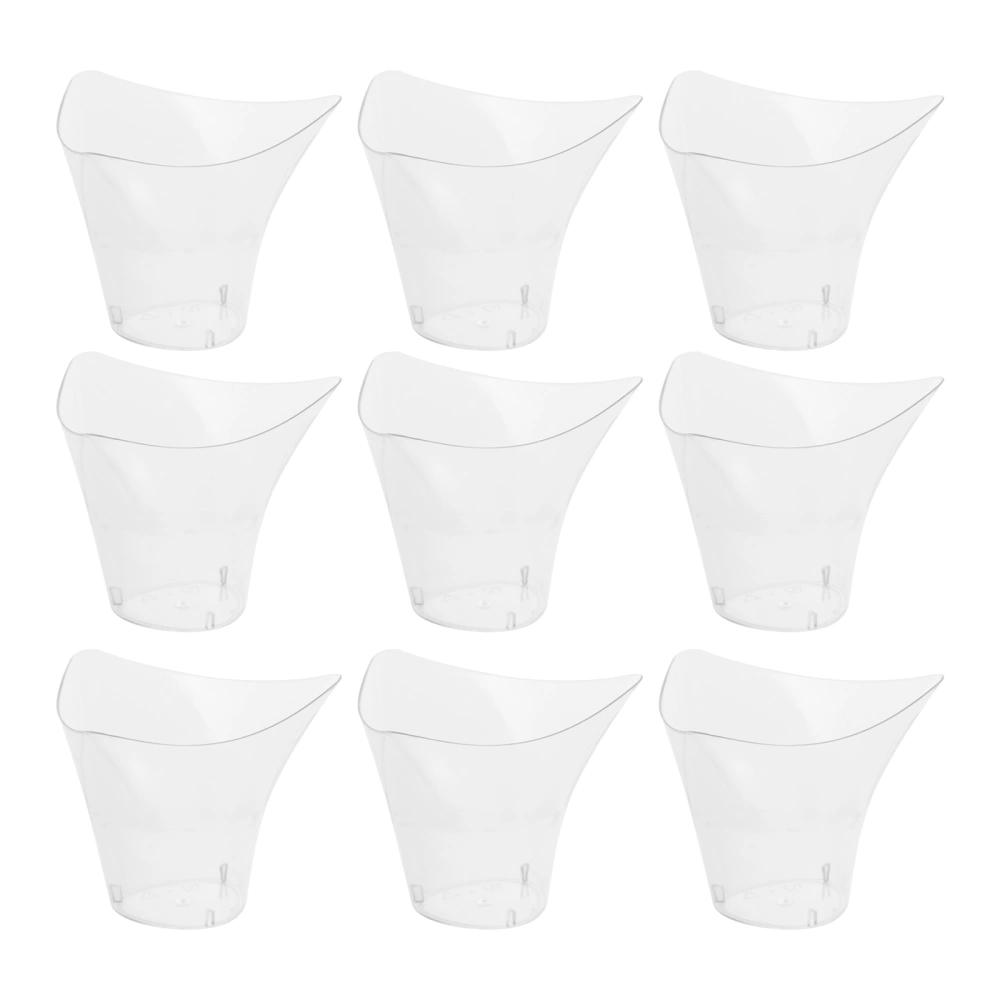 50pcs 70ML Disposable Cake Cups Dessert Ice Cream Plastic Cups (Transparenet)