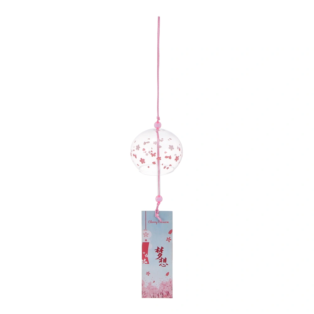 1Pc Japanese Style Wind Chime Decorative Glass Wind Bell Pendant Adornment