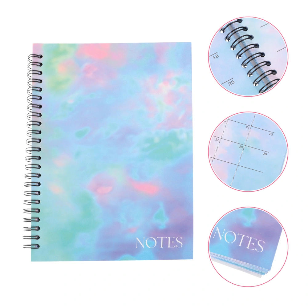 1pc Agenda Notepad Planning Notepad Creative Schedule Handbook Writing Notebook