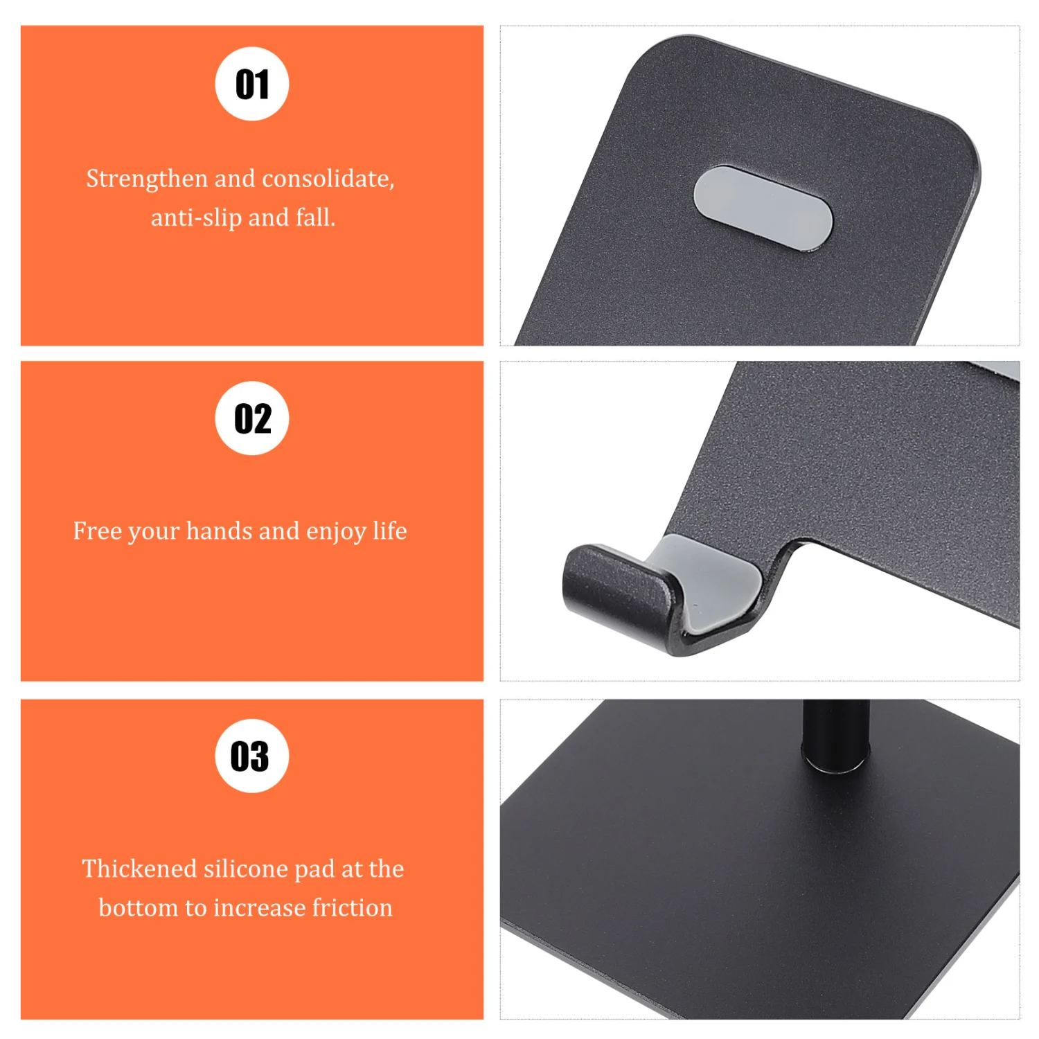 Aluminum Alloy Phone Holder Multifunctional Phone Stand Adjustable Phone Rack