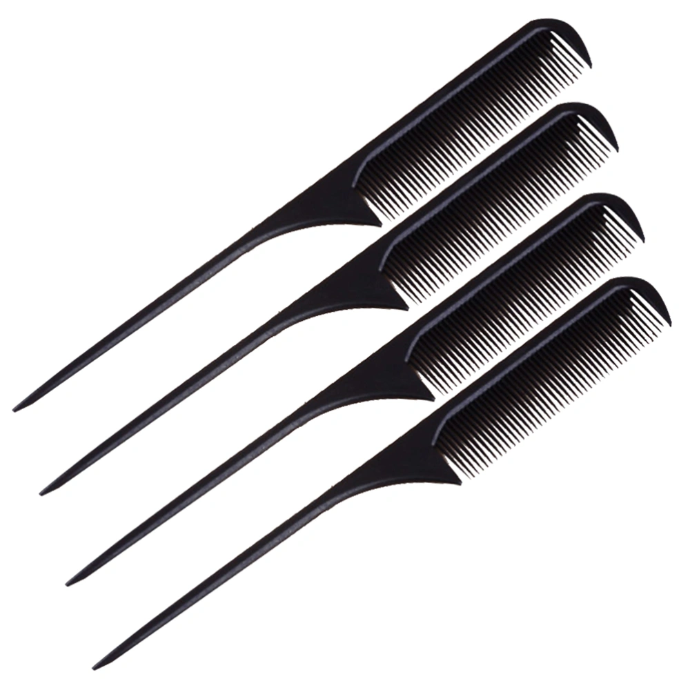 4PCS Per Set Hairdressing Comb Anti-static Tip Comb Professional Hairdresser Comb