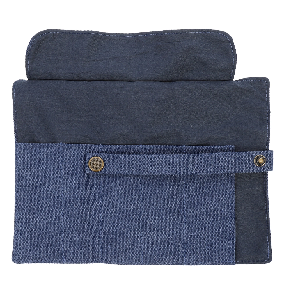 Canvas Watch Storage Bag Watch Roll 5 Slot Watch Travel Case Jewelry Roll