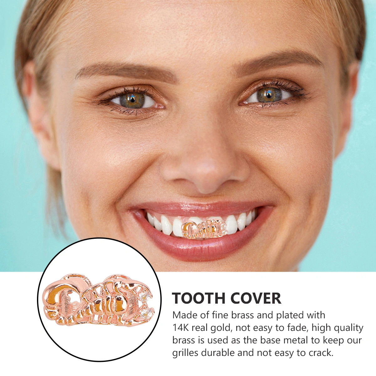 1pc Scorpion Shaped Tooth Cover Halloween Style Dentures Hip Hop Accessories