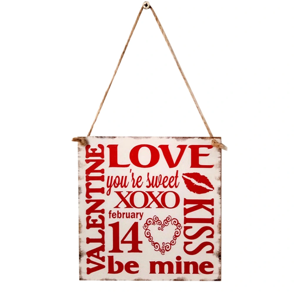 Valentine's Day Hanging Drop Wood Hanging Creative Beautiful Hanging Decor for Bedroom livingroom Dining Room