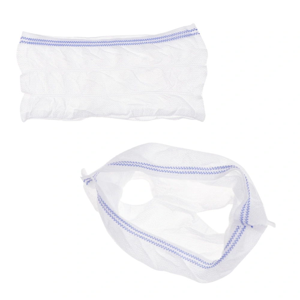 Old Man Briefs Breathable Mesh Diapers Fixed Briefs for Woman Man (White)