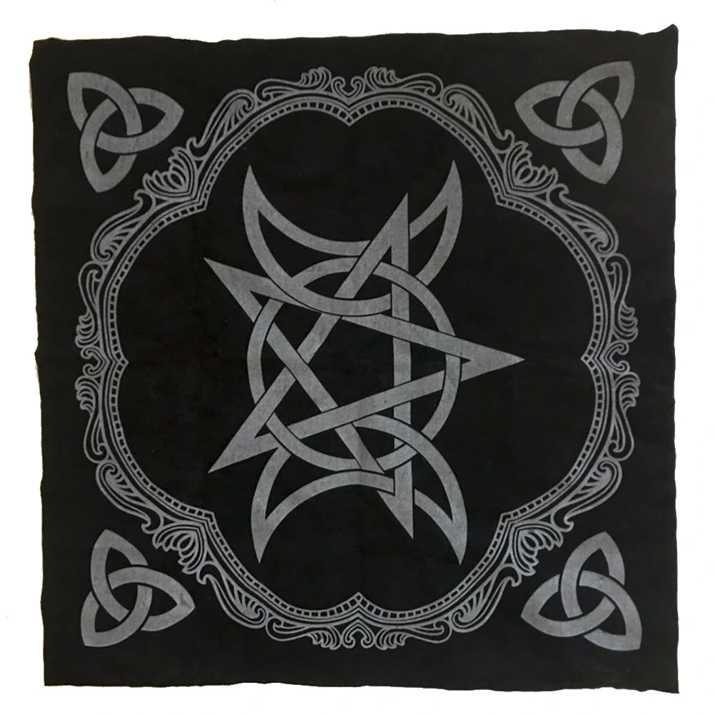 Professional Board Game Lint Tarot Five-pointed Star Pattern Tablecloth Astrology Tarot Divination Cards Table Cloth