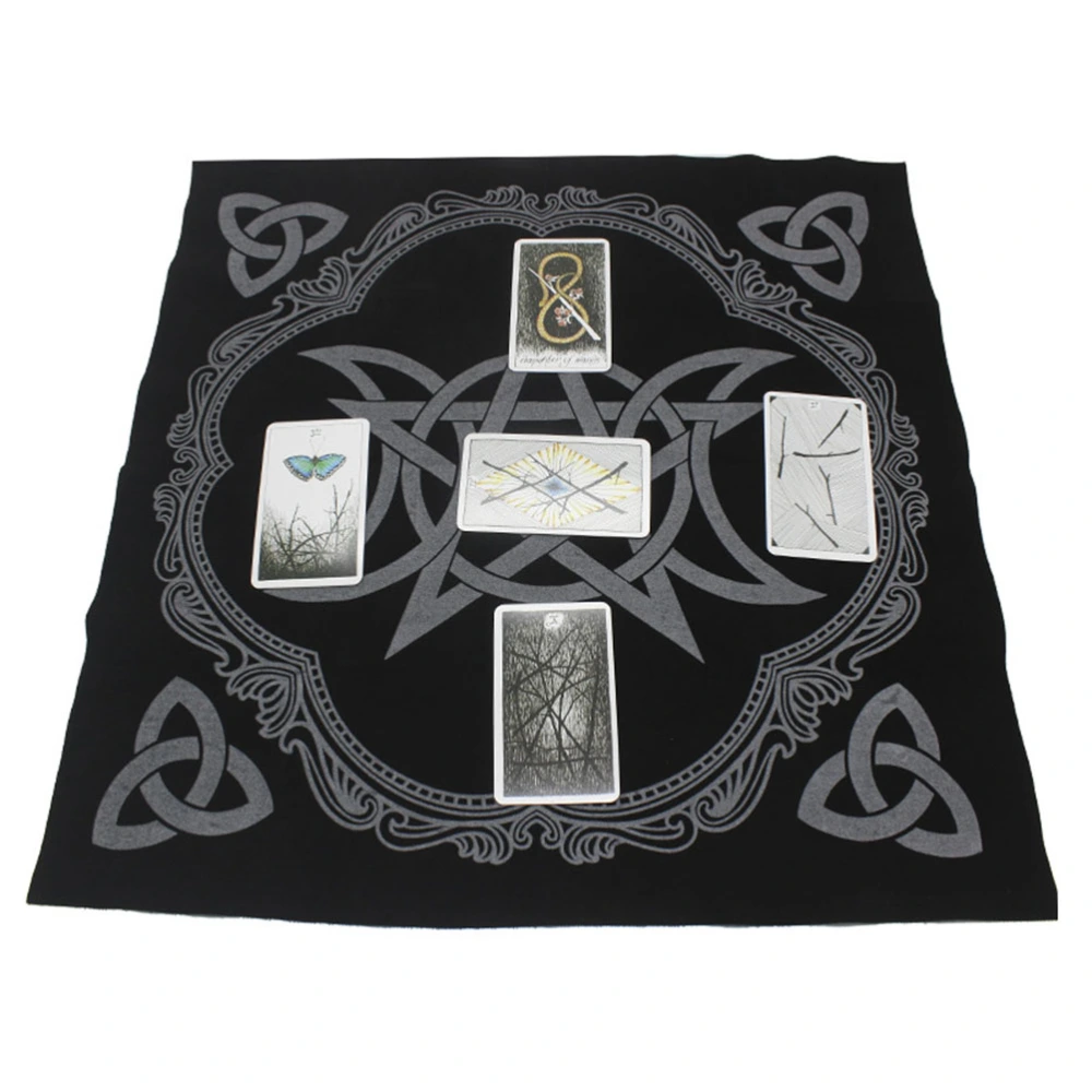 Professional Board Game Lint Tarot Five-pointed Star Pattern Tablecloth Astrology Tarot Divination Cards Table Cloth