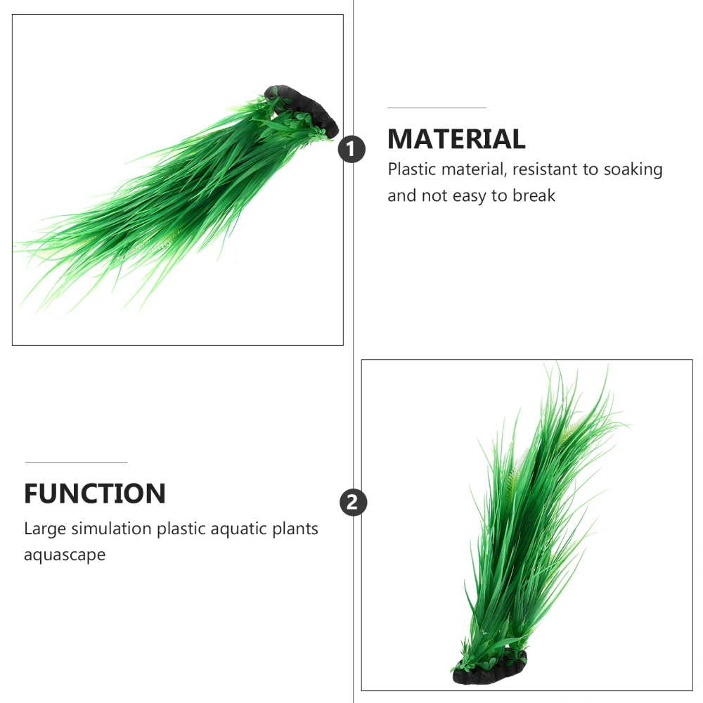 1Pc Artificial Aquatic Plant Artificial Plastic Plant Simulation Greenery Plant