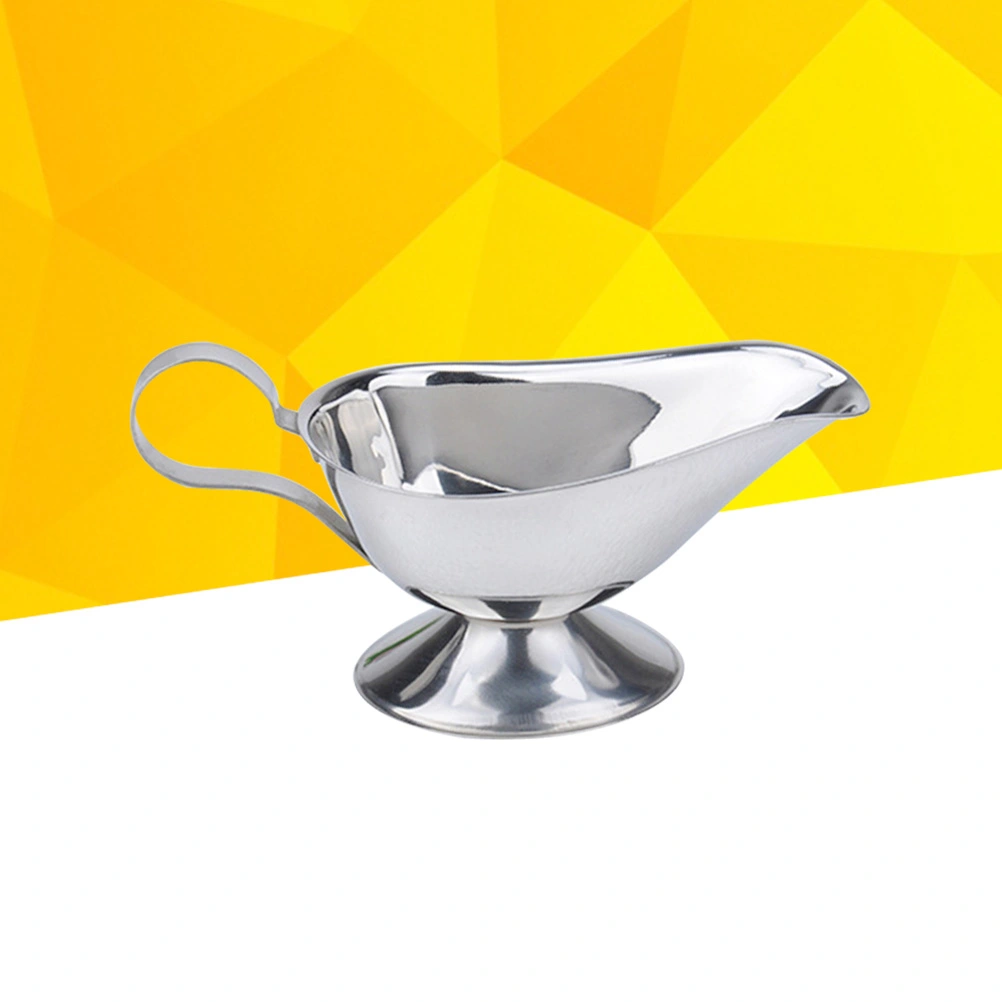 Stainless Steel Gravy Sauce Boat Juice Bucket Dish Roasting Sauce Dish Sauce Dressing Dip Seasoning Container (5 Ounce)