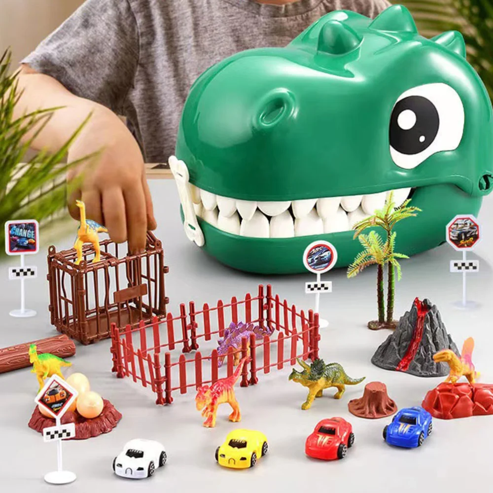 1 Set of Cartoon Dinosaur Models Simulated Dinosaur Toys Dinosaur Backpack Design Toys for Kids