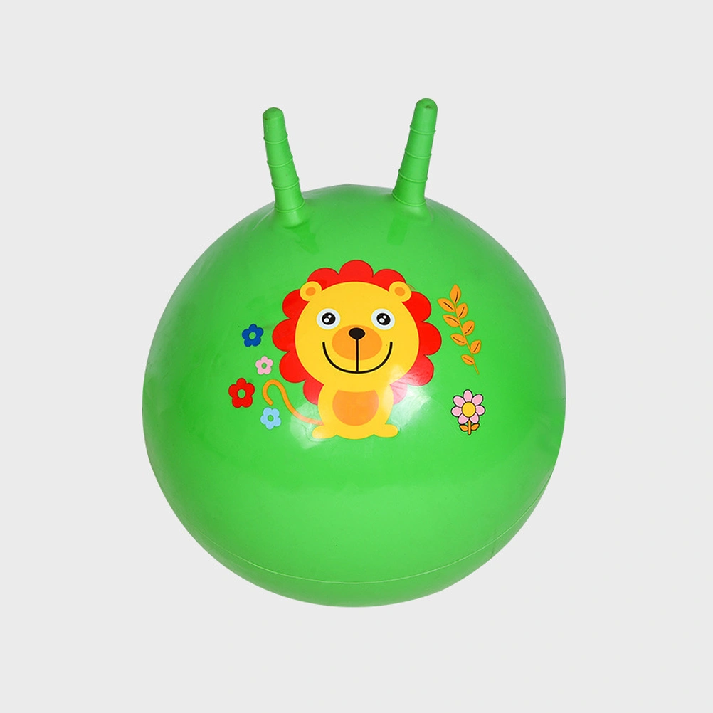 55cm Thickened Bouncing Ball Inflatable Exercise Ball Jumping Ball Fitness PVC Equipment Balance Jumping Toy for Kindergarten Children (Assorted and Random Color)