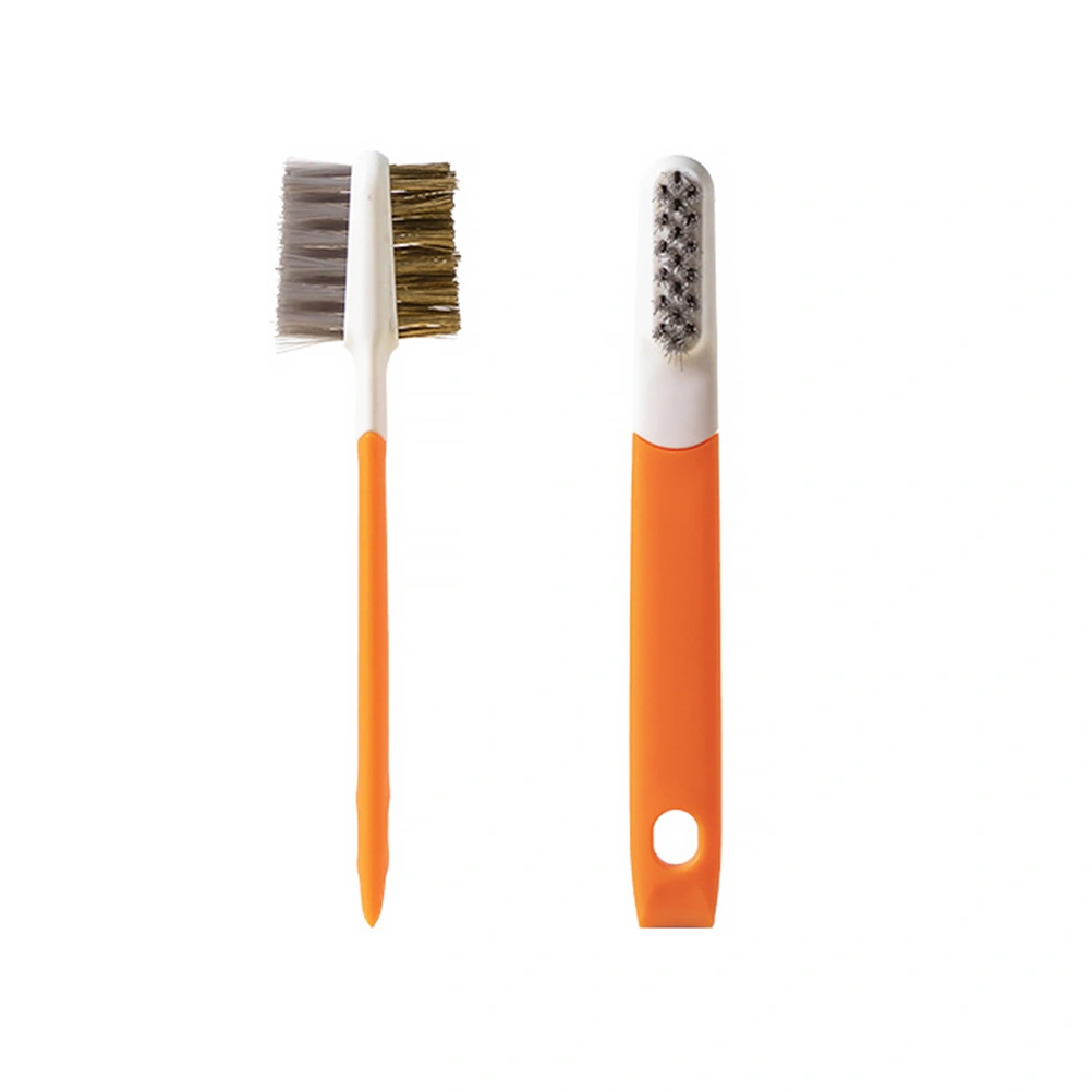2pcs Kitchen Gas Stove Cleaning Brushes Wire Brushes Stove Cleaning Tools (Orange)