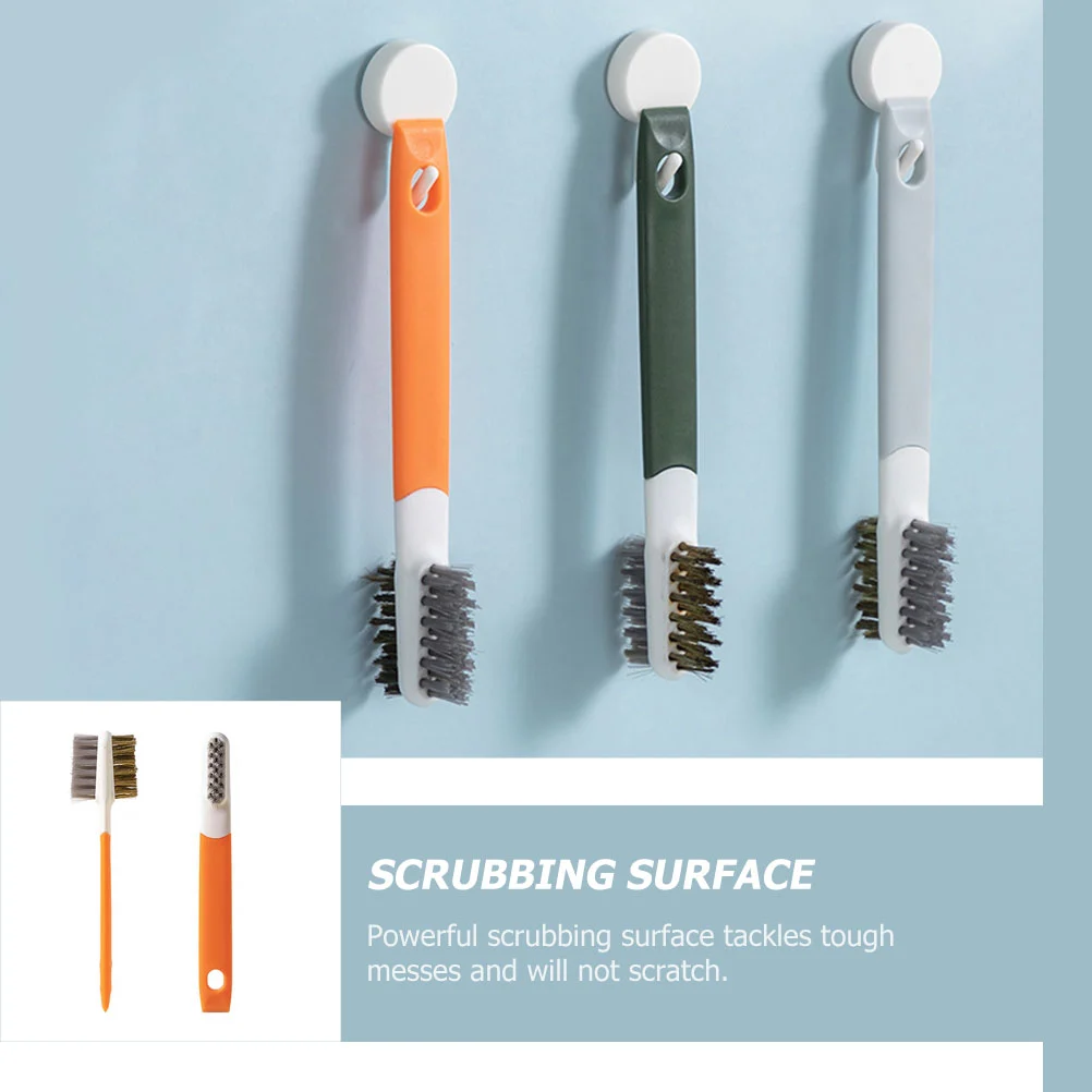 2pcs Kitchen Gas Stove Cleaning Brushes Wire Brushes Stove Cleaning Tools (Orange)