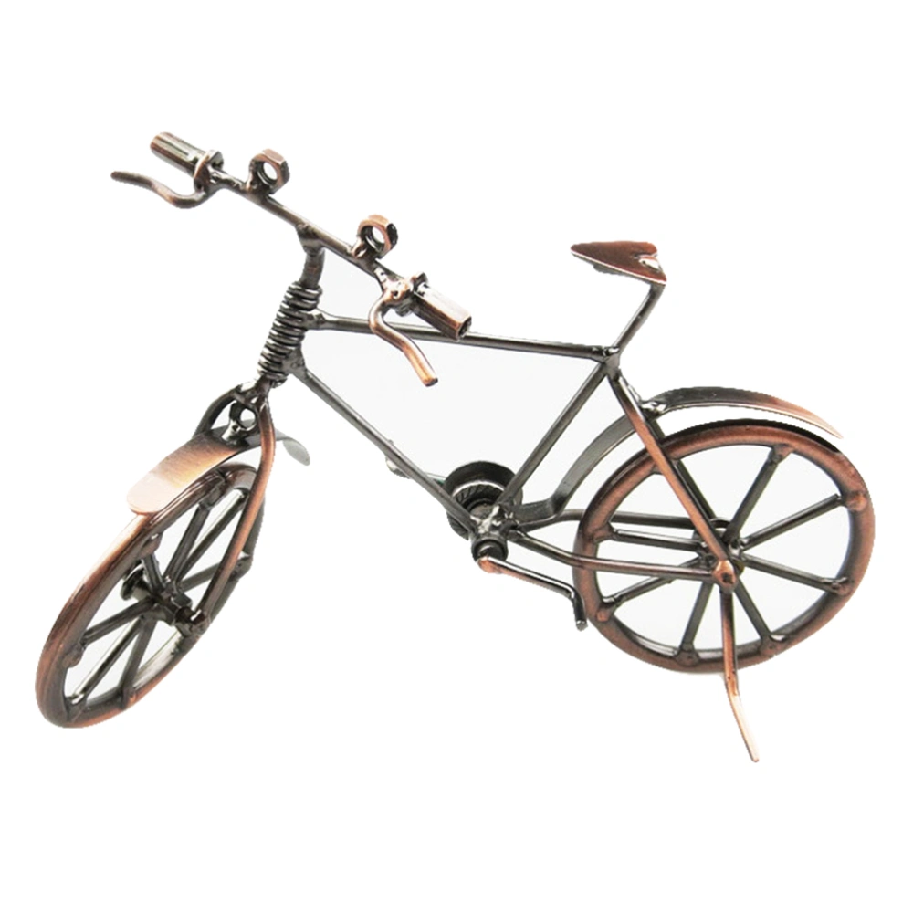 Decorative Iron Bike Model Retro Bike Craft Home Desktop Adornment Supplies