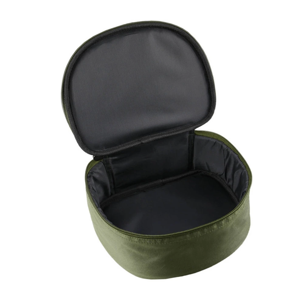 Fishing Reel Bag Fishing Wheel Reel Protective Case Fishing Gear (Army-green)