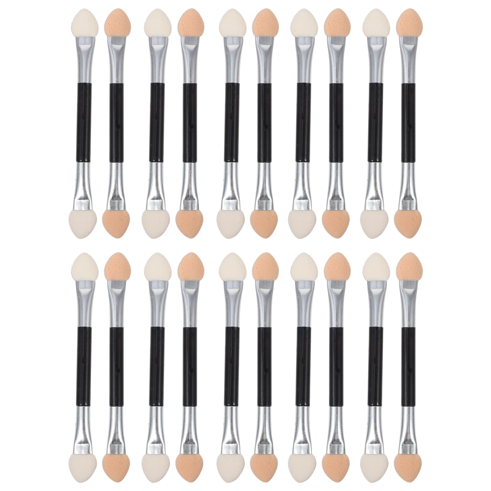 20pcs Double-Sided Eye Shadow Brush Eyeshadow Applicators Cosmetic Tools