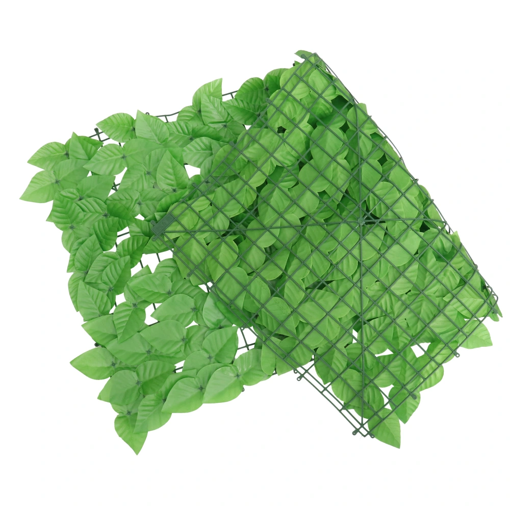 1PC Simulation Green Plant Wall Lifelike Scindapsus Aureus Leaf Fence Net(Green)