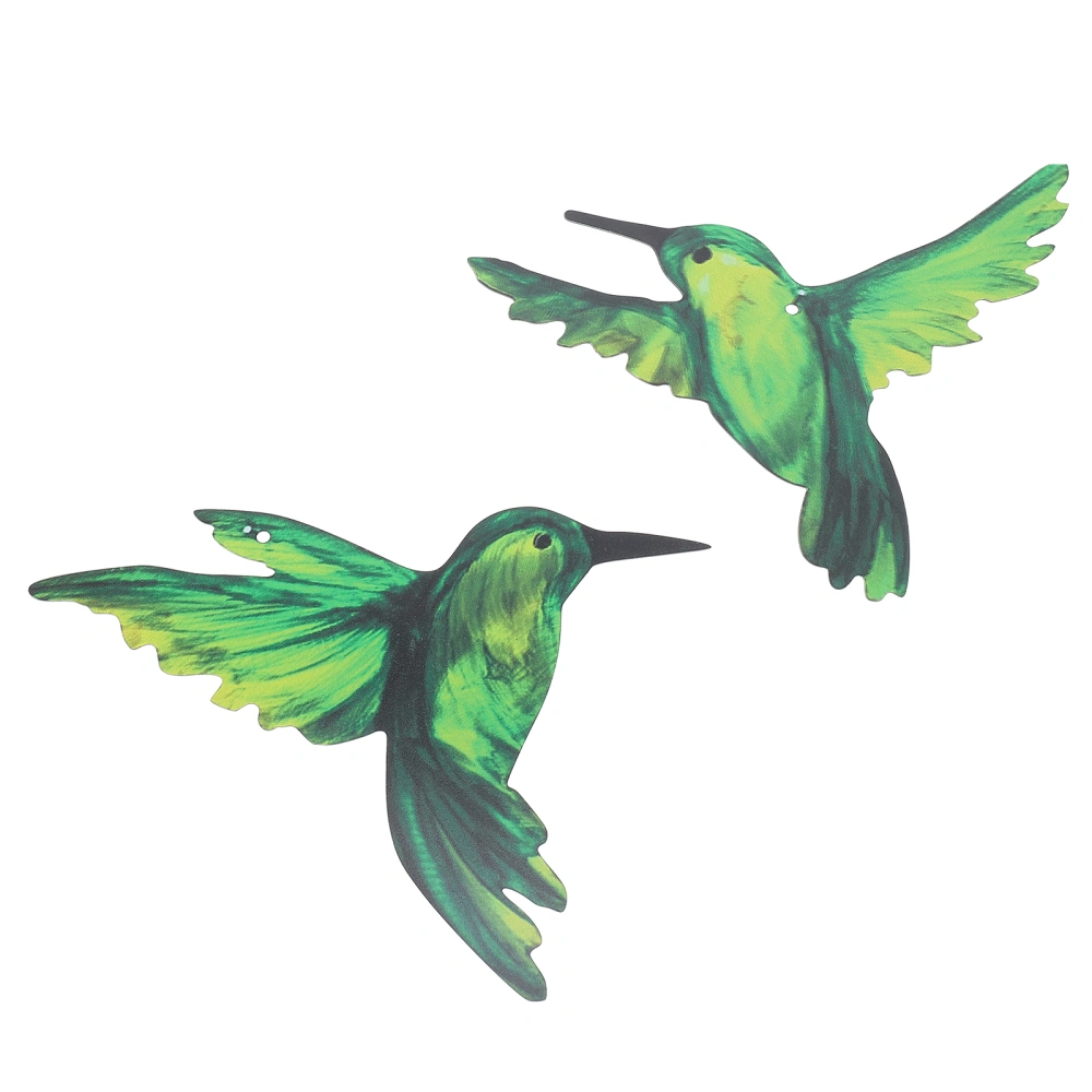 2Pcs Iron Craft Bird Wall Pendant Indoor Wall Pendant Iron Hanging Decor