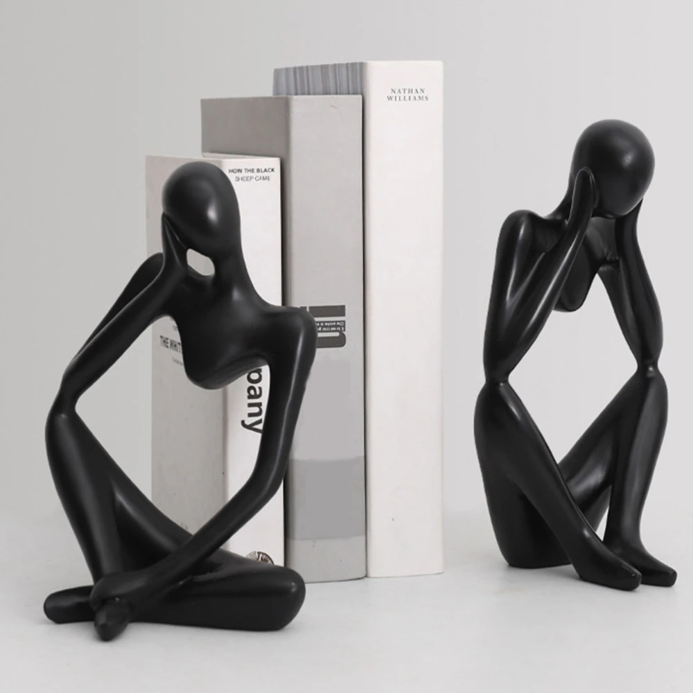 3pcs Thinker Statue Abstract Art Sculpture Table Centerpieces for Dining Room