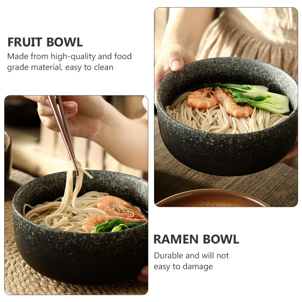 1 Pc 6.5in Japanese Style Ceramic Rice Bowl Fruit Salad Bowl Ramen Bowl (Assorted Color)