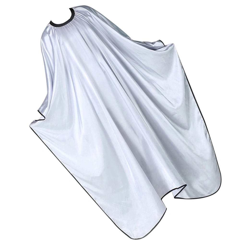 1PC Cutclothes Special Hair Cutting Apron Large Size Hairdressing Cape Waterproof Haircut Cape for Barber Shop Salon Use(Silver)