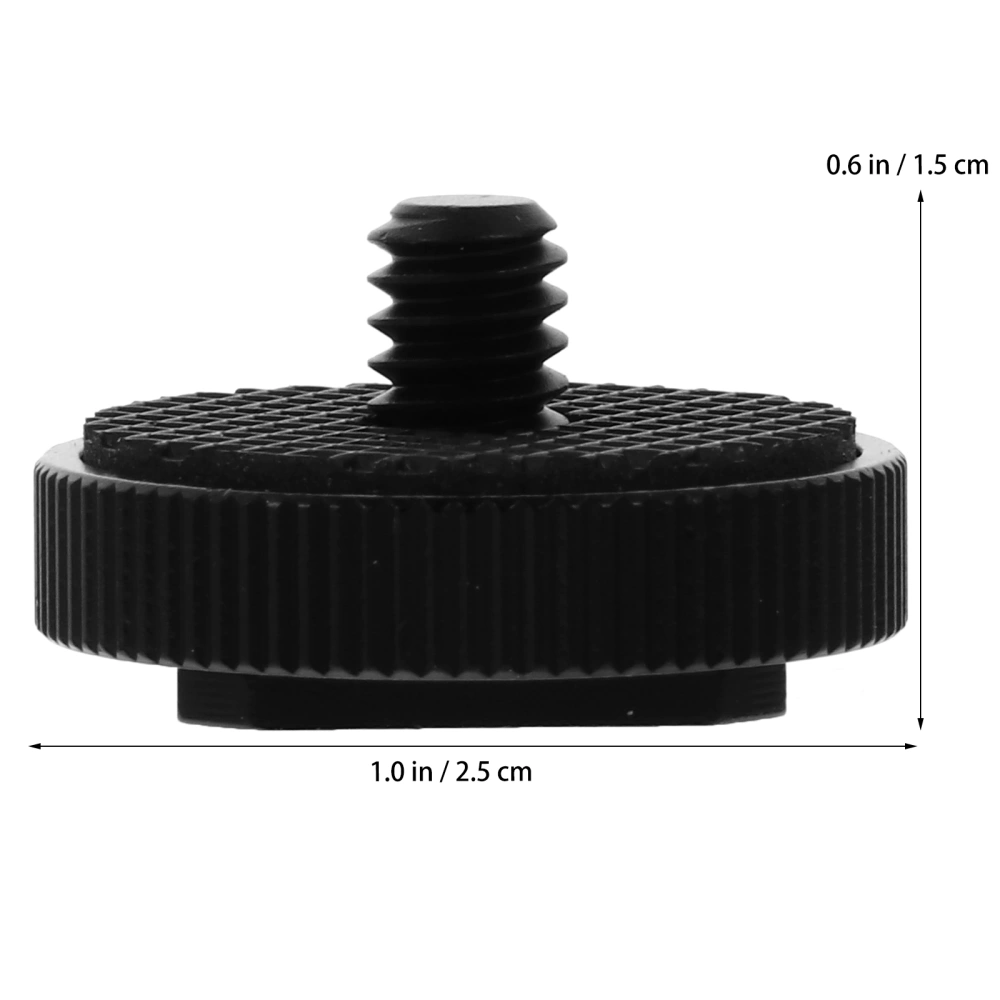 3PCS Hot Shoe Mount Adapter 1/4 inch Single Layer Flash Hot Shoe Adapter Bracket
