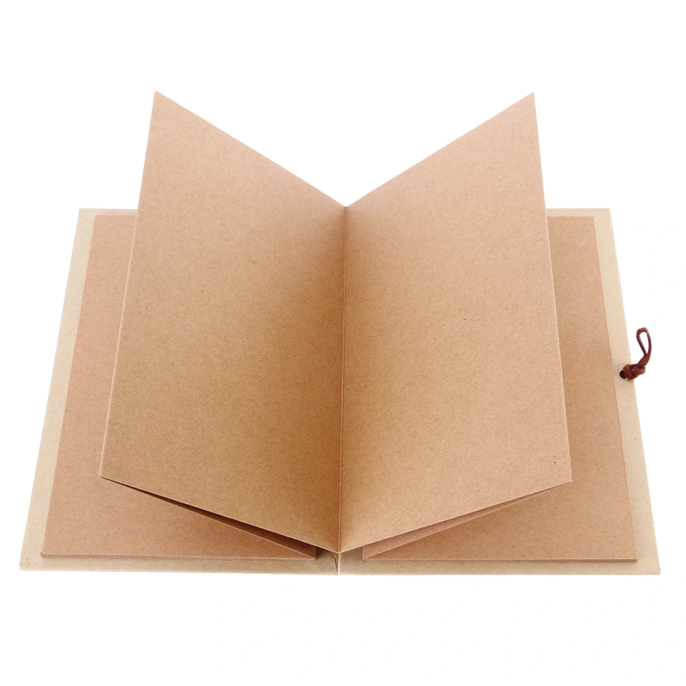 Kraft Paper Hardcover Accordion Style DIY Photo Ablum Book 36 Page Blank Scrapbook for Graduation Birthday Anniversary Wedding Valentines Day Gifts (Light Brown)