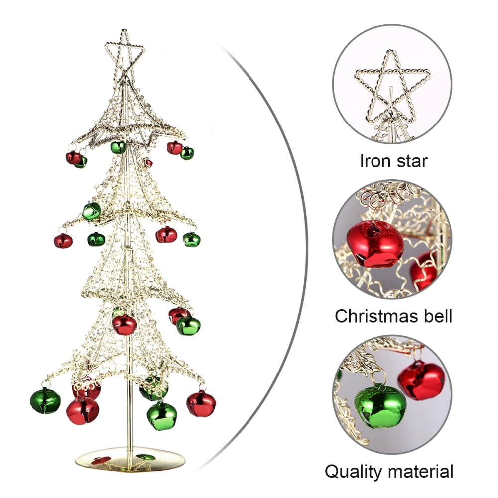 Simulated Christmas Tree Ornament Iron Desktop Xmas Tree Decor Party Decoration