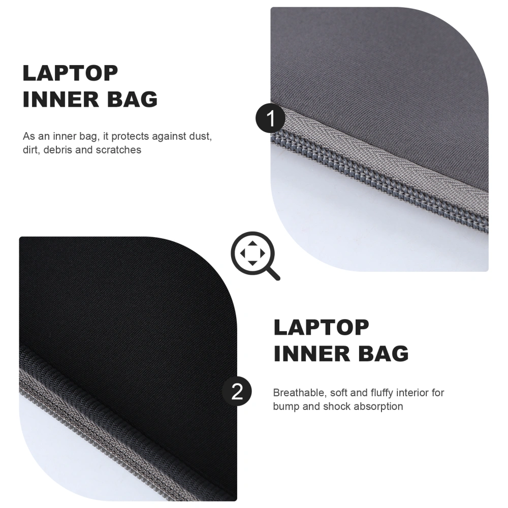 Laptop Notebook Sleeve Case Bag Cover for Air/Pro 13 inch PC (Grey)