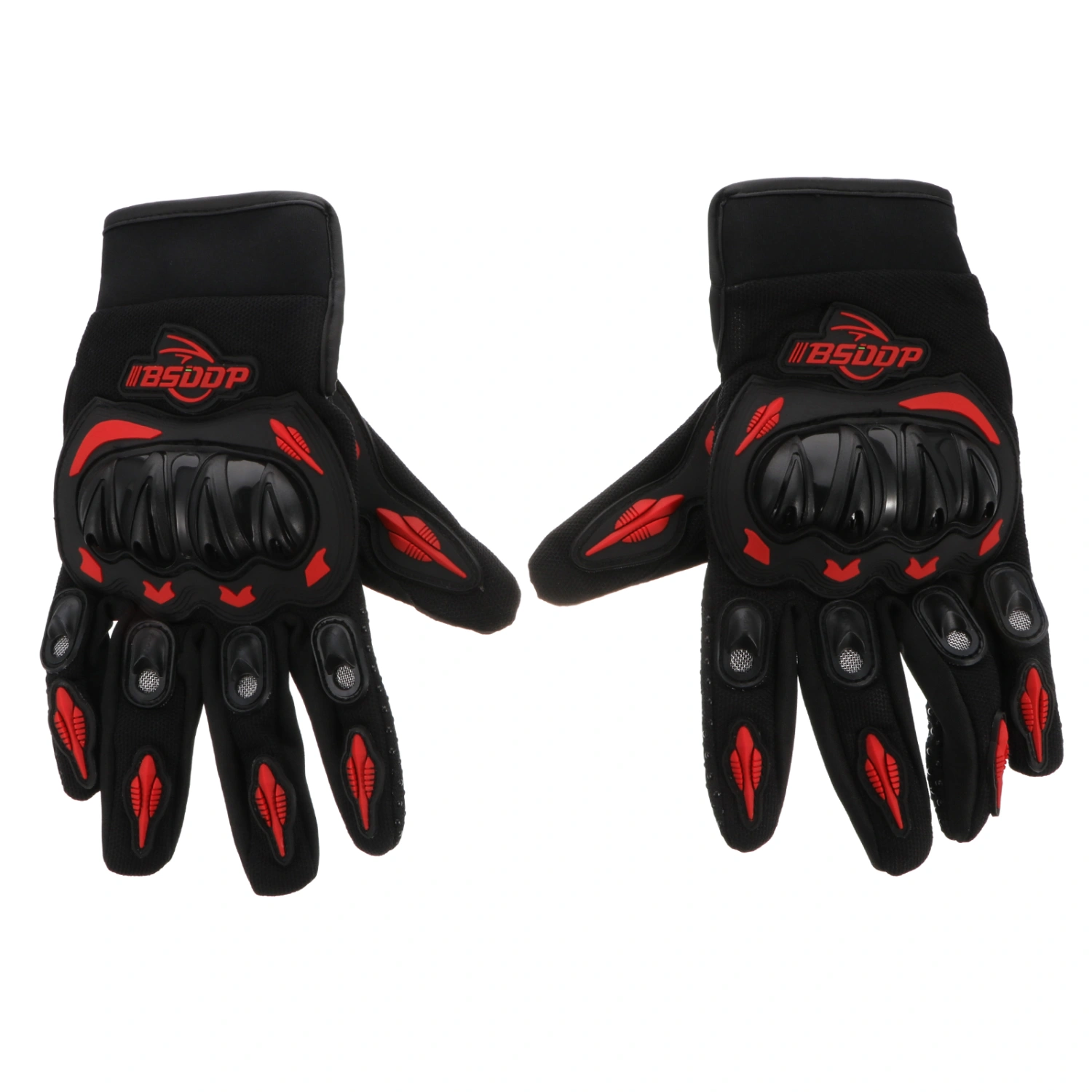 1 Pair Cycling Gloves Outdoor Breathable Glove Anti-skid Riding Gloves (Red)