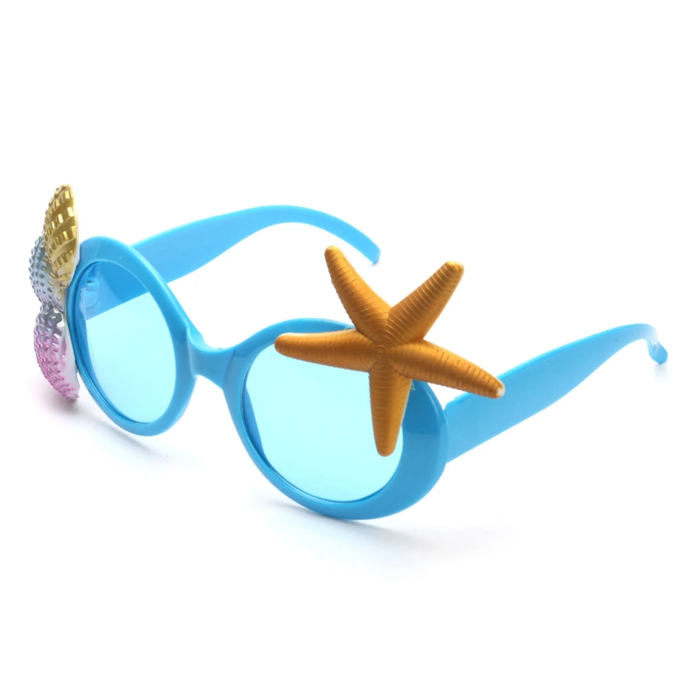 Tropical Party Costume Sunglasses Sea Shell Decoration Sunglasses Fancy Dress Party Glasses Accessory